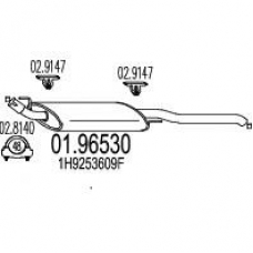 01.96530 MTS Глушитель выхлопных газов конечный