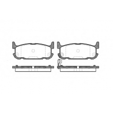 0853.12 REMSA Комплект тормозных колодок, дисковый тормоз
