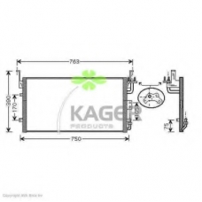 94-6281 KAGER Конденсатор, кондиционер