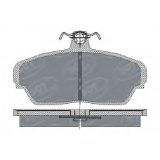 SP 187 SCT Комплект тормозных колодок, дисковый тормоз