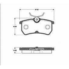 1501222550 S.b.s. Комплект тормозных колодок, дисковый тормоз
