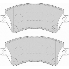 FD6964A NECTO Комплект тормозных колодок, дисковый тормоз
