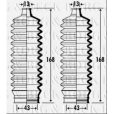 BSG3316 BORG & BECK Пыльник, рулевое управление