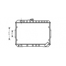 C556-05 ASHUKI Радиатор, охлаждение двигателя