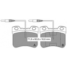 833700 Vema Комплект тормозных колодок, дисковый тормоз