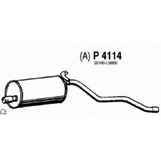 P4114 FENNO Глушитель выхлопных газов конечный