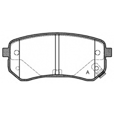 BPA1135.02 OPEN PARTS Комплект тормозных колодок, дисковый тормоз