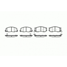 2636.04 ROADHOUSE Комплект тормозных колодок, дисковый тормоз