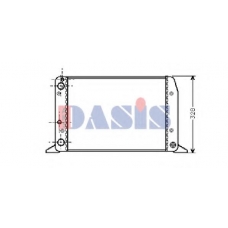 480490N AKS DASIS Радиатор, охлаждение двигателя