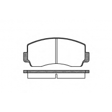 P1943.00 WOKING Комплект тормозных колодок, дисковый тормоз