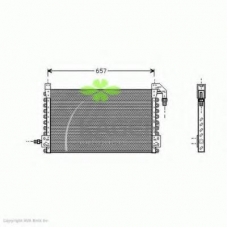 94-5372 KAGER Конденсатор, кондиционер