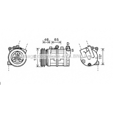 DNK341 AVA Компрессор, кондиционер