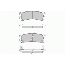 12-1054 E.T.F. Комплект тормозных колодок, дисковый тормоз