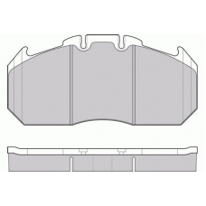 12-5310 E.T.F. Комплект тормозных колодок, дисковый тормоз
