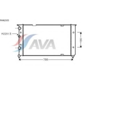 VWA2103 AVA Радиатор, охлаждение двигателя