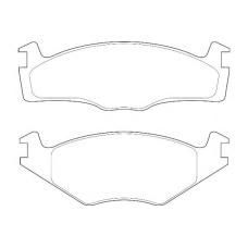 WBP20887B WAGNER LOCKHEED Комплект тормозных колодок, дисковый тормоз