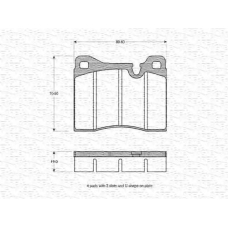 363702160109 MAGNETI MARELLI Комплект тормозных колодок, дисковый тормоз