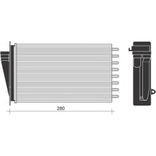 350218267000 MAGNETI MARELLI Теплообменник, отопление салона