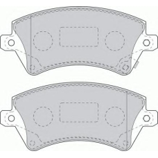 FSL1573 FERODO Комплект тормозных колодок, дисковый тормоз