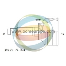 12-300734 ODM-MULTIPARTS Шарнирный комплект, приводной вал